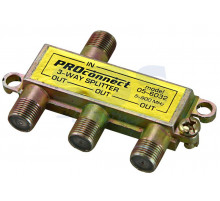 ДЕЛИТЕЛЬ ТВ х 3 под F разъём 5-900 МГц PROCONNECT