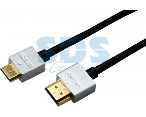 Шнур HDMI - mini HDMI gold 3М Ultra Slim (блистер) REXANT