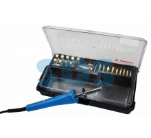 Набор паяльник-выжигатель (19 насадок) ПРОФИ 220V/30 Вт (ZD-972A) REXANT