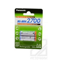 Panasonic BK-3HGAE/2BE 2700mAh AA BL2