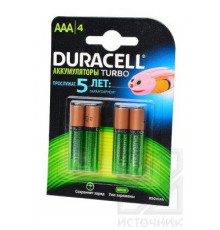 DURACELL HR03 AAA 850mAh BL4