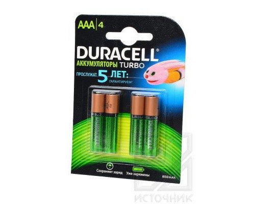 DURACELL HR03 AAA 850mAh BL4