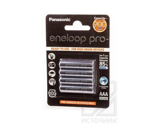 Panasonic eneloop pro BK-4HCCE/4BE 900mAh AAA BL4