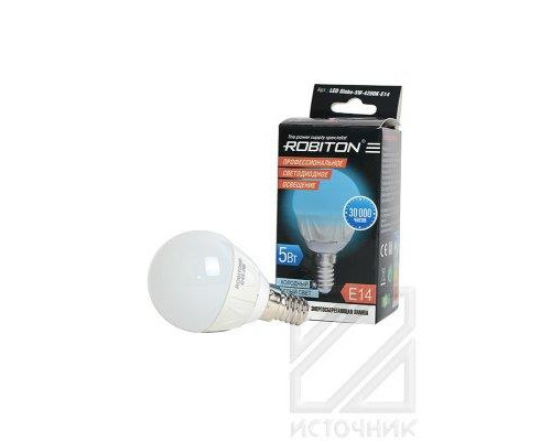 ROBITON LED Globe-5W-4200K-E14 BL1