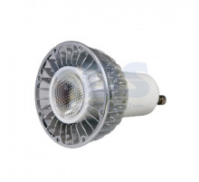 Лампа светодиодная, 5W, 220V, цоколь-GU10, цвет белый