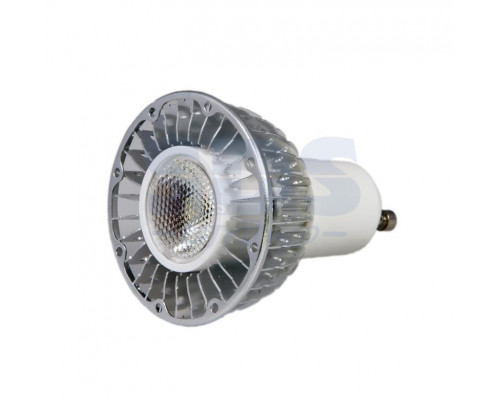 Лампа светодиодная, 5W, 220V, цоколь-GU10, цвет белый