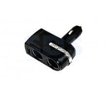 Разветвитель автоприкуривателя 2гн 1хUSB (5V 1 000mA) REXANT