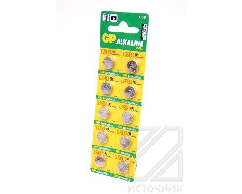 GP Alkaline cell 186-C10 AG12 BL10