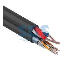 Мульти-кабель FTP 4PR 24AWG CAT5e + 2х0.75мм²., 200м., черный, OUTDOOR REXANT