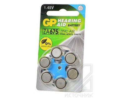 GP Hearing Aid ZA675F-D6 ZA675 BL6