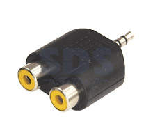 ПЕРЕХОДНИК штекер 3.5мм стерео - 2гнезда RCA REXANT