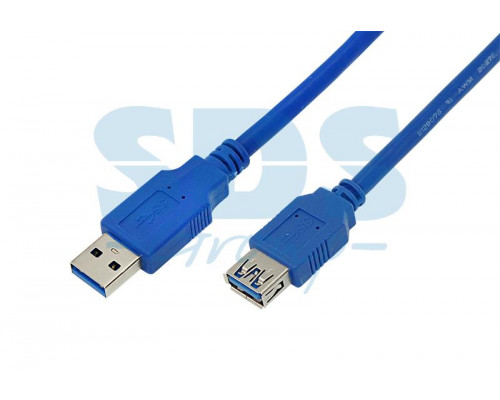 шнур штекер USB A 3.0- гнездо USB A 3.0 0,75м REXANT