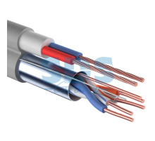 Мульти-кабель FTP 2PR 24AWG CAT5e + 2х0.75мм²., 200м., серый REXANT