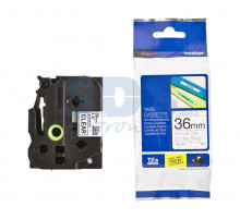 TZE161 ЛЕНТА 36MM ЧЕРНЫЙ НА ПРОЗРАЧНОМ