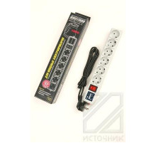 ПауэрКуб 5+1 (3м) 3300 Вт серый BL1