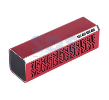 Акустическая колонка 2179 MicroSD, USB-flash, AUX, FM-tuner красная