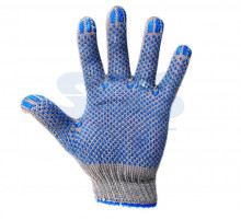 Перчатки Х/Б с покрытием ПВХ (Актив) 3нити, 32-34гр