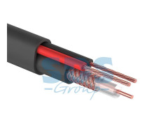 Кабель для видеонаблюдения КВК-П-2 + 2х0,50мм², 200м., черный, OUTDOOR PROCONNECT