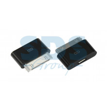 Переходник для iPhone 4 c 30 pin на micro USB черный