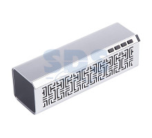 Акустическая колонка 2179 MicroSD, USB-flash, AUX, FM-tuner серебро