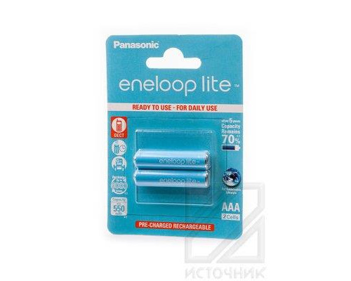 Panasonic eneloop lite BK-4LCCE/2BE 550mAh AAA BL2