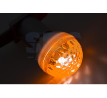 Лампа шар DIA 50 10 LED е27 (желтая.) 24V/AC