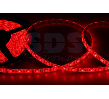 LED лента герметичная в силиконе, ширина 10 мм, IP65, SMD 5050, 60 диодов/метр, 12V, цвет светодиодов красный
