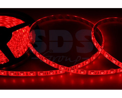 LED лента герметичная в силиконе, ширина 10 мм, IP65, SMD 5050, 60 диодов/метр, 12V, цвет светодиодов красный