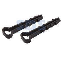 Дюбель-хомут 5-10 черный, прямоугольный (100 шт.) PROCONNECT