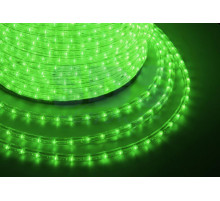 Дюралайт светодиодный, свечение с динамикой (3W), зеленый, 220В, диаметр 13 мм, бухта 100м, NEON-NIGHT