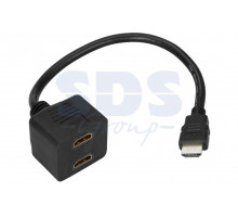 ПЕРЕХОДНИК шт.HDMI - 2гн.HDMI (провод) GOLD REXANT