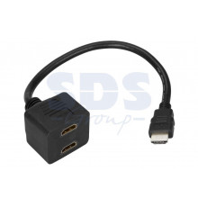 ПЕРЕХОДНИК шт.HDMI - 2гн.HDMI (провод) GOLD REXANT