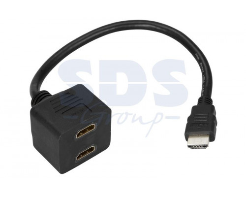 ПЕРЕХОДНИК шт.HDMI - 2гн.HDMI (провод) GOLD REXANT