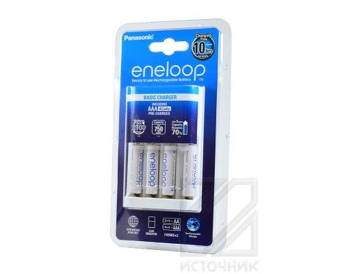 Panasonic eneloop K-KJ18MCC04E Basic Charger + 4AAA750mAh BL1