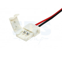 Коннектор питания для одноцветных светодиодных лент шириной 8 мм.