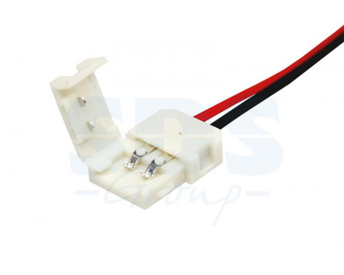 Коннектор питания для одноцветных светодиодных лент шириной 8 мм.