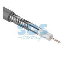 Кабель SAT 703 ZH, Cu/Al/CuSn, (75%), 75 Ом, 100м., белый CAVEL