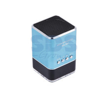 Акустическая колонка 2161 MicroSD, USB-flash, AUX, FM-tuner синяя