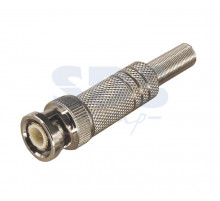 РАЗЪЁМ штекер BNC под пайку с пружиной металл (универсальный) REXANT
