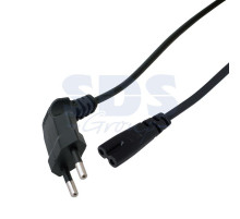 Шнур сетевой (угловая вилка) 2x0.75мм² 1.5М REXANT