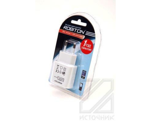 ROBITON USB1000 white 1000mA с USB входом BL1