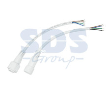 Соединительный кабель (5pin) герметичный (IP67) 5х0.5мм² 300V белый REXANT
