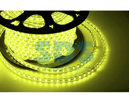 LED лента Neon-Night, герметичная в силиконовой оболочке, 220V, 13*8 мм, IP65, SMD 5050, 60 диодов/метр, цвет светодиодов желтый, бухта 50 м