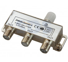 ДЕЛИТЕЛЬ ТВ х 3 под F разъём 5-1000 МГц PROCONNECT