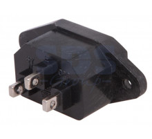 Cетевой штекер на корпус REXANT