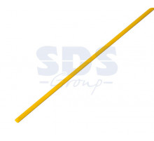 2.5 / 1.25 мм 1м термоусадка жёлтая REXANT