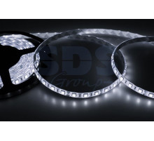 LED лента открытая, ширина 10 мм, IP23, SMD 5050, 60 диодов/метр, светоотдача 18 LM/1 LED, 12V, цвет светодиодов белый LAMPER