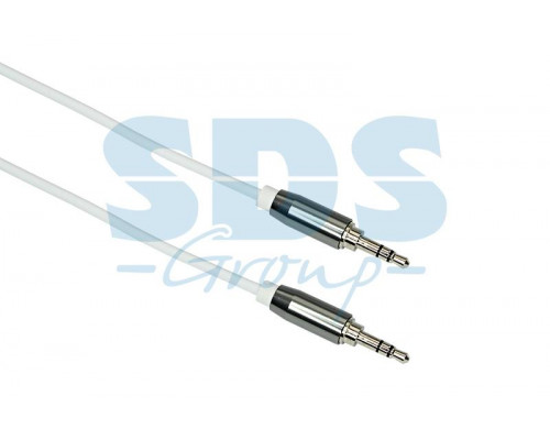 Аудио кабель AUX 3.5 мм шнур силикон 1M белый