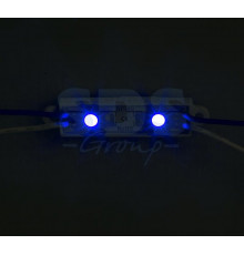 Модуль светодиодный, IP67 влагозащищенный, 2 SMD 5050 диода, СИНИЙ NEON-NIGHT