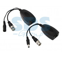 Приемо-передатчик видео (BNC) + питание по витой паре (8P8C) (комплект 2 шт) REXANT